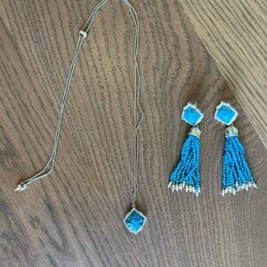 Kendra Scott Necklace & Earrings Set 💙
